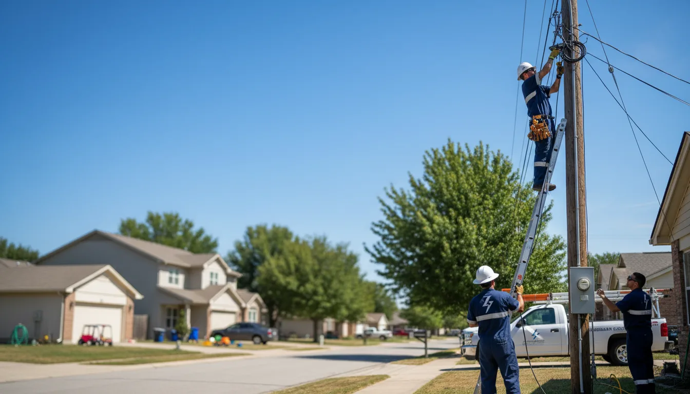 Residential electrician providing installation services in Emmet, NE